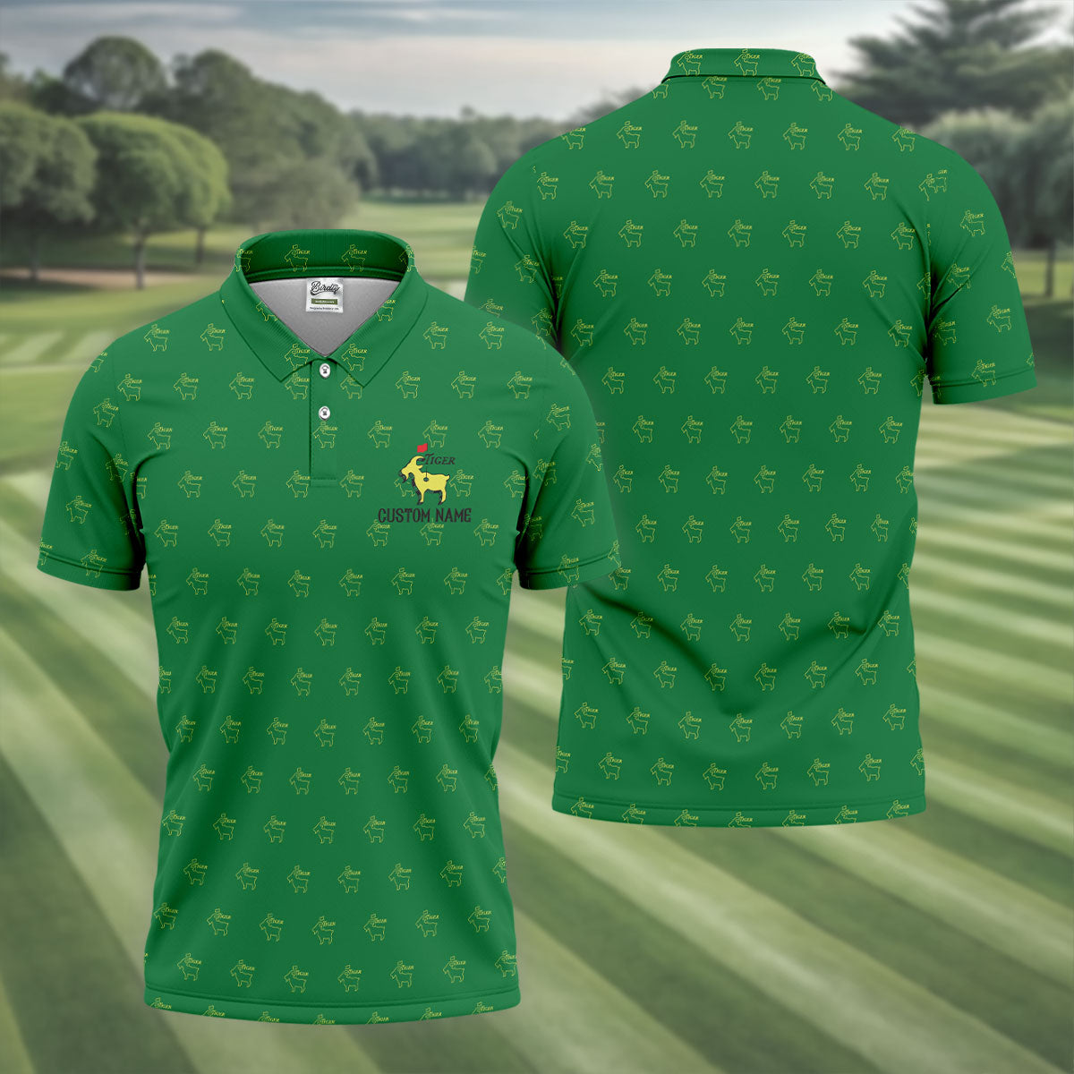 Tiger Goat Golf Tournament HFN Polo Golf Shirt Golf Tops For Men Women - Image 4