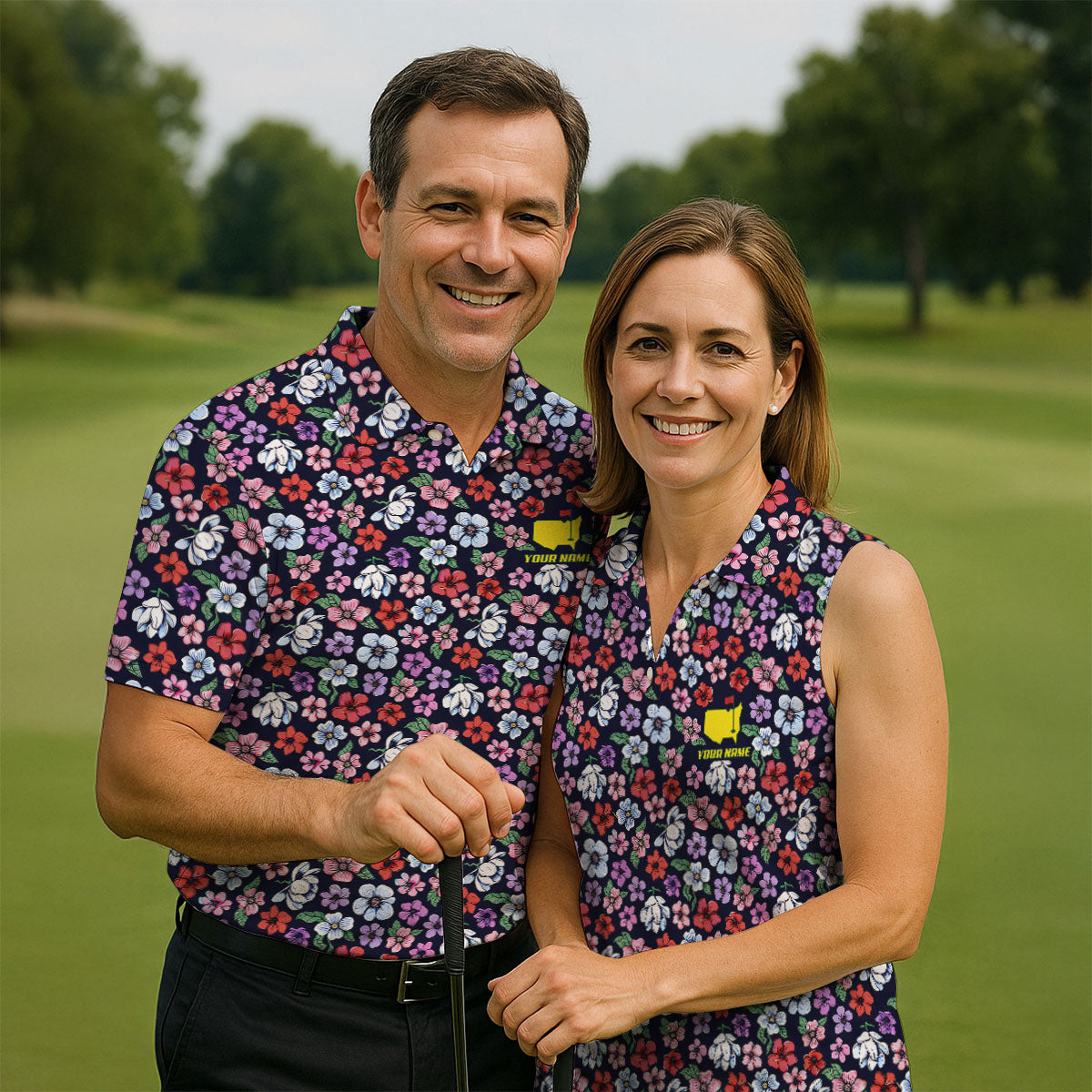 Azalea Floral Performance HFN Polo Golf Shirt Golf Tournament Gift - Image 4