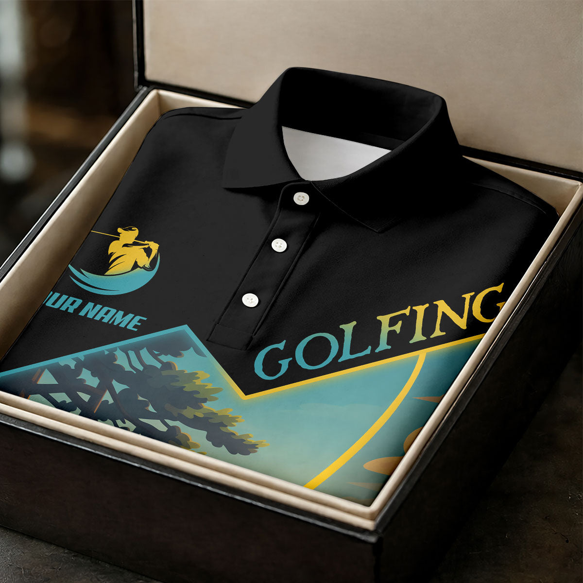 Augusta Georgia Golf Tournament HFN Polo Golf Shirt For Men Women Performance HFN Polo Golf Shirt - Image 4