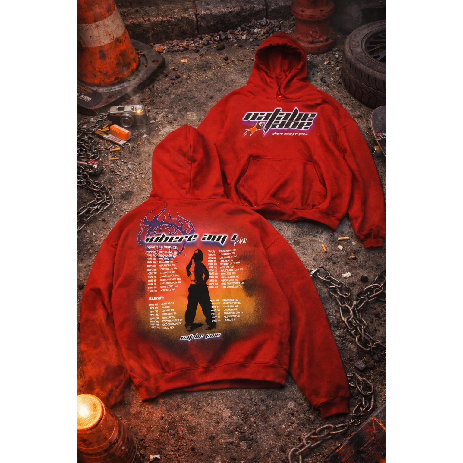 Natalie Jane Merch Where Am I Tour Hoodie Best Gifts For Music Lovers P3N - Image 2