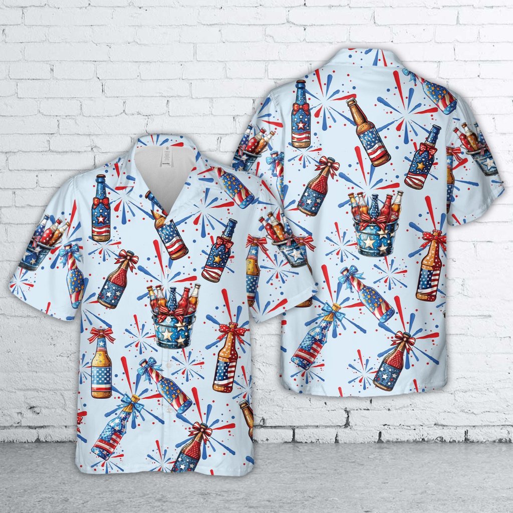 4th Of July Coquette American Beers Hawaiian Shirt NNA
