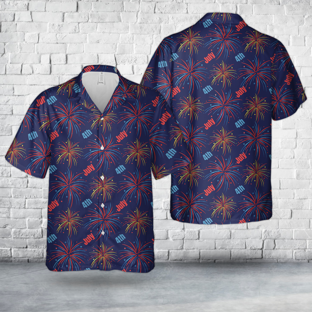 4th Of July Firework Hawaiian Shirt NNA