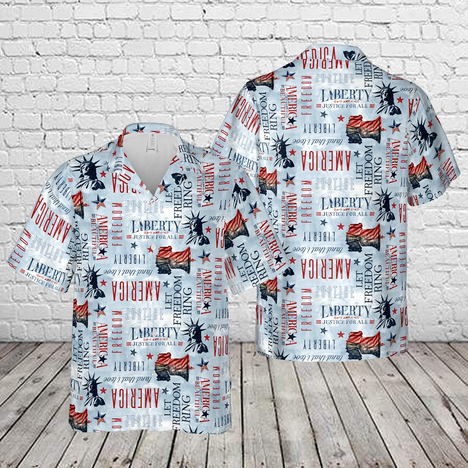 4th Of July Liberty Hawaiian Shirt NNA