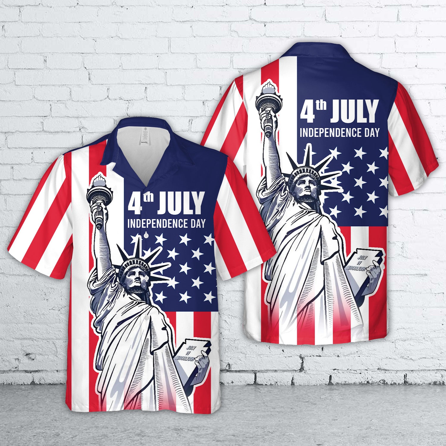 4th Of July Statue of Liberty Hawaiian Shirt NNA