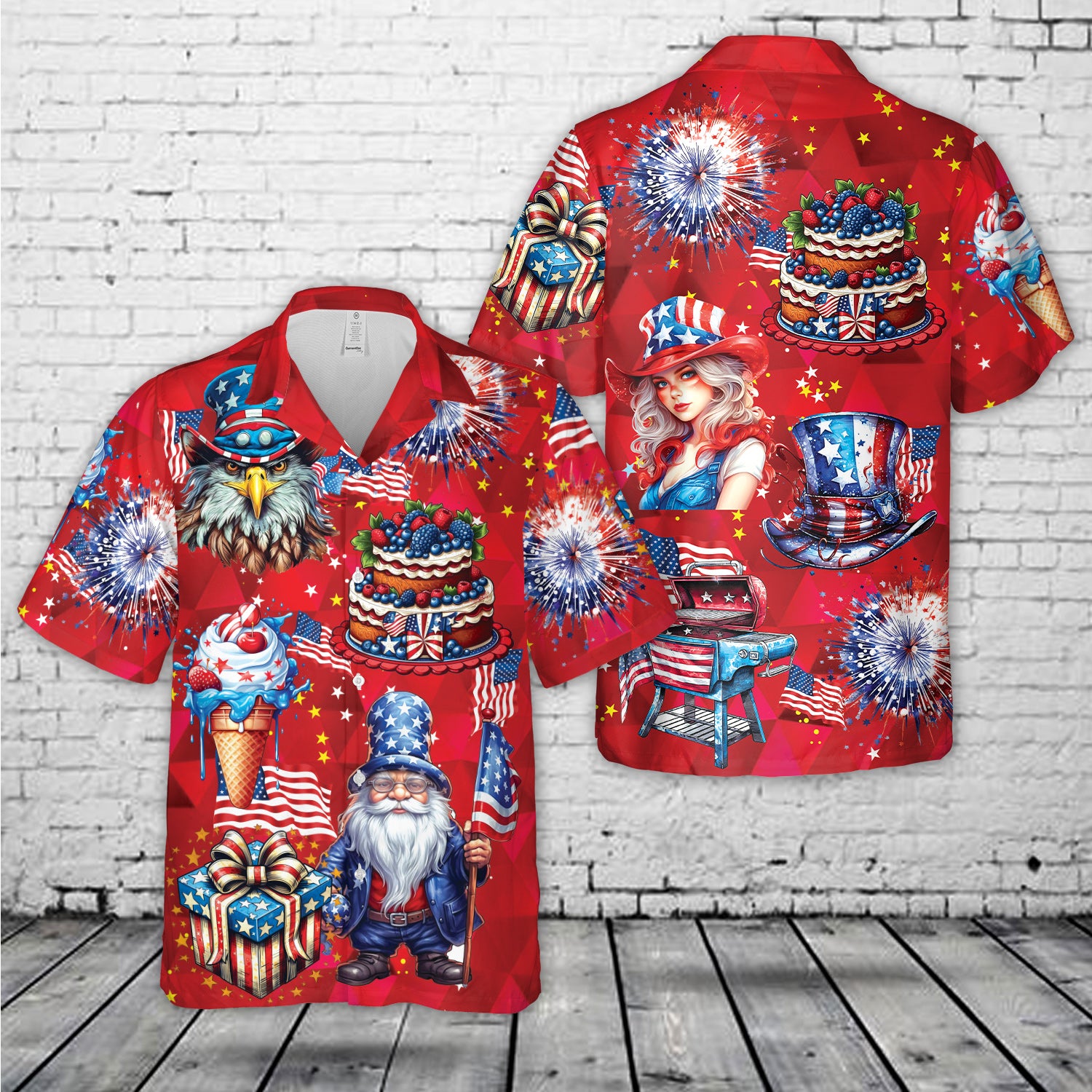 4th of July Hawaiian Shirt NNA