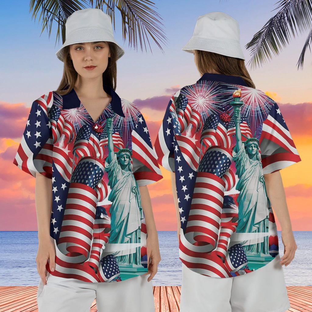 4th Of July Regular Fit Hawaiian Shirt NNA
