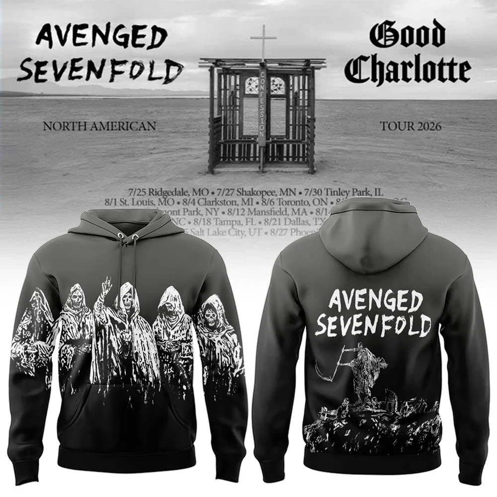 Avenged Sevenfold Merch 2026 North American Tour Hoodie Avenged Sevenfold Clothing Gift For Fans - Hoodie HG