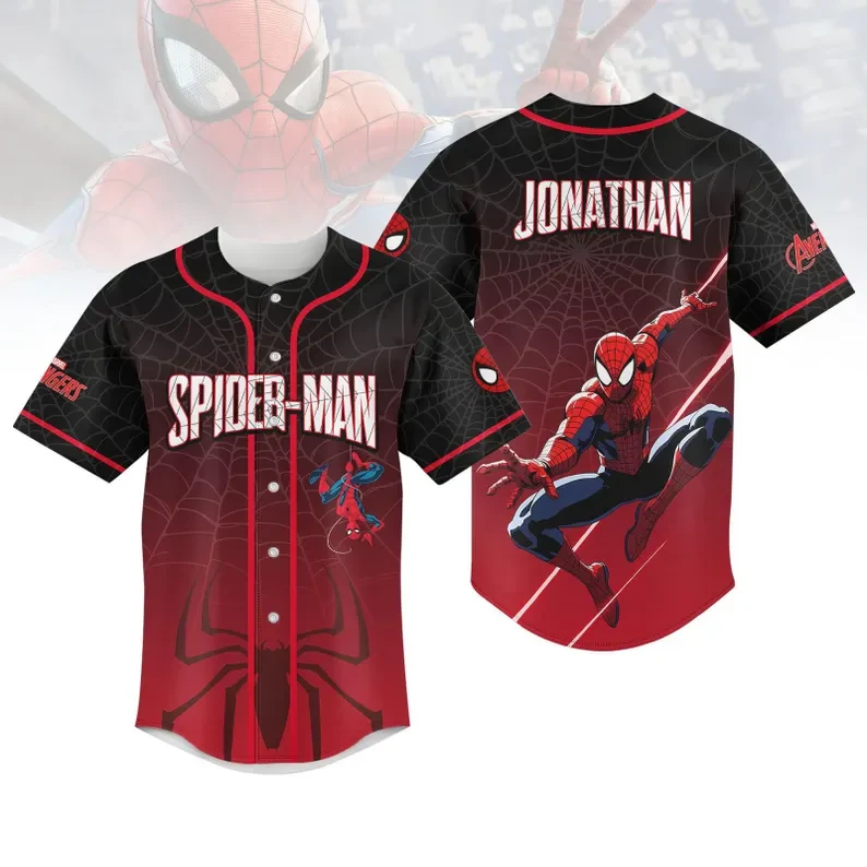 Personalized S.pi.d.er.-Man Brand New Day Superhero Baseball Jersey Marvel Comics Fan Themed Outfits Best Gift Ideas HG