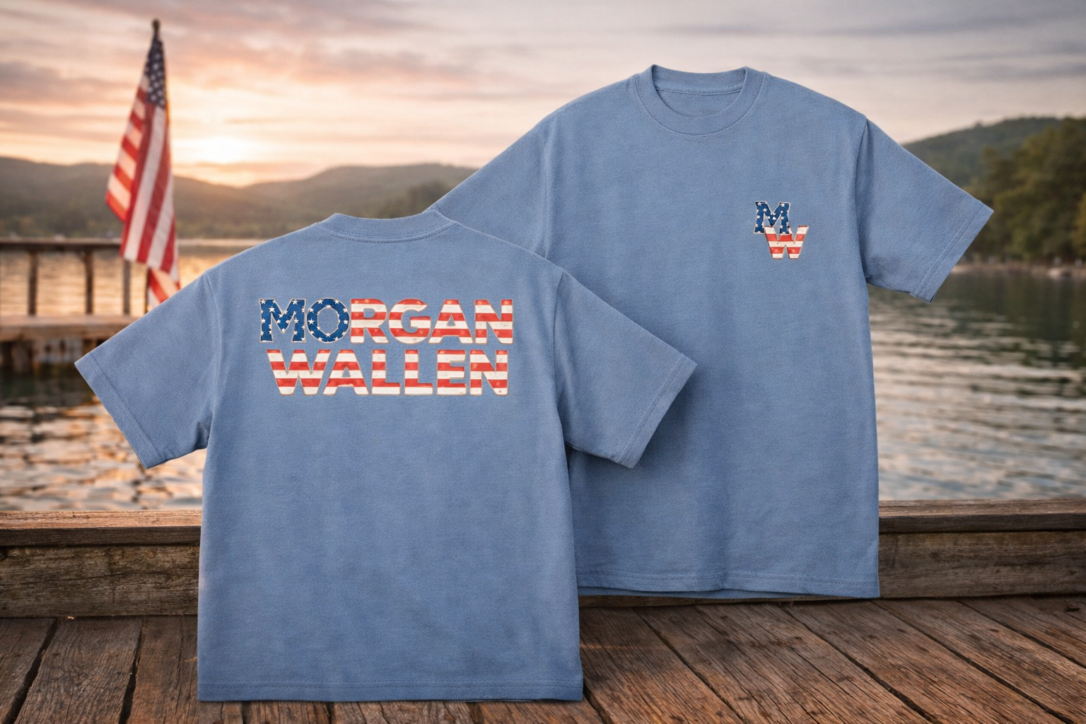 Morgan Wallen Merch Morgan Wallen Flag T-Shirt Gifts For Dad Gifts For Best Friend P3N