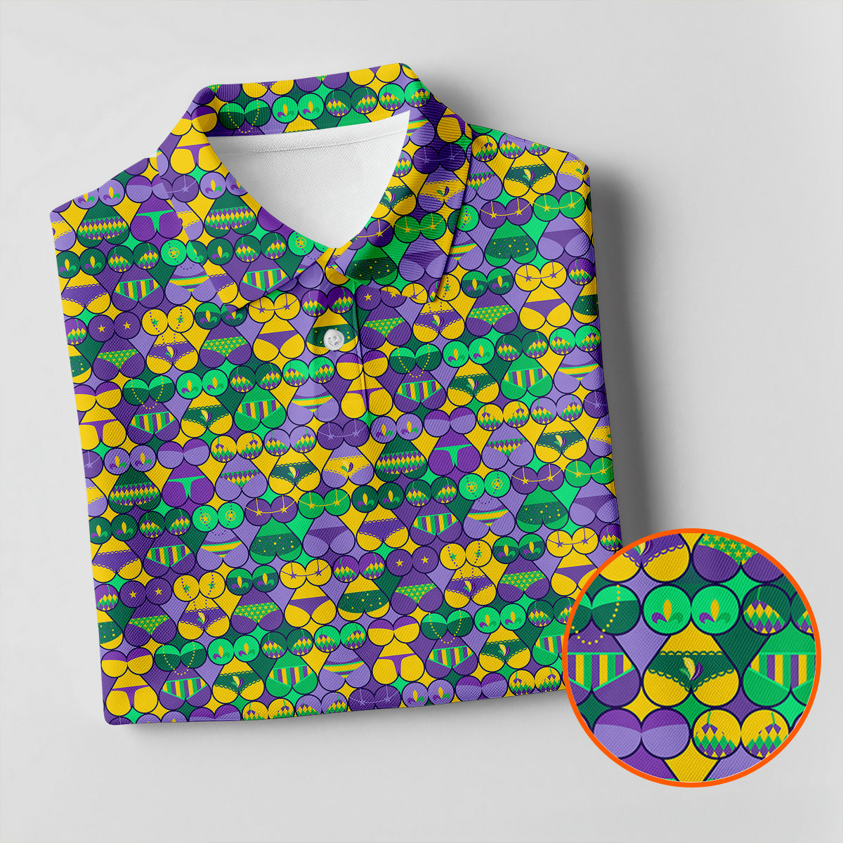 Adult Humor Naughty Fun Mardi Gras HFN Polo Golf Shirt Gift For Men Women - Image 7