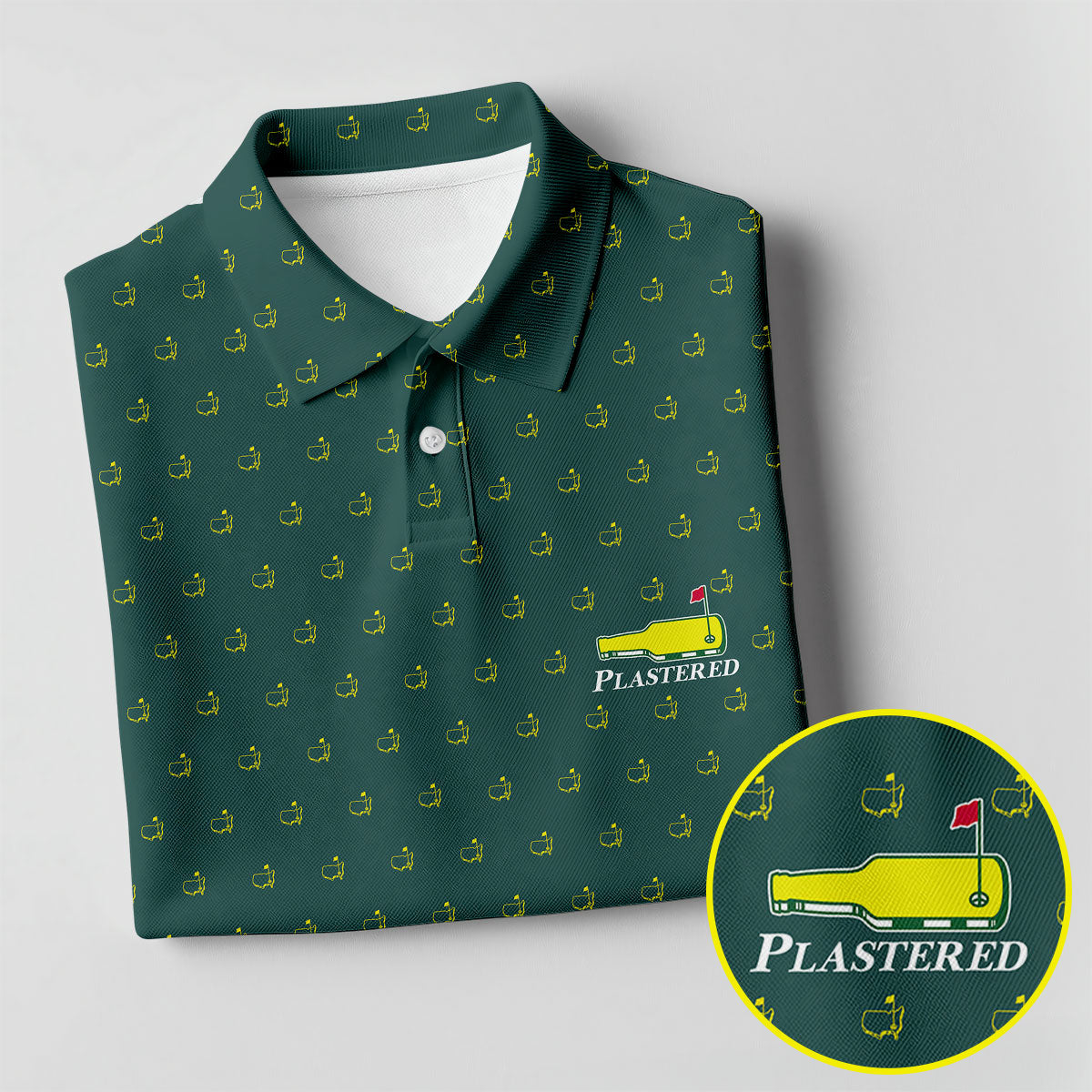 Plastered Beer Bottle Logo Golf Tournament Performance HFN Polo Golf Shirt Golf Tops For Men Women - Image 5