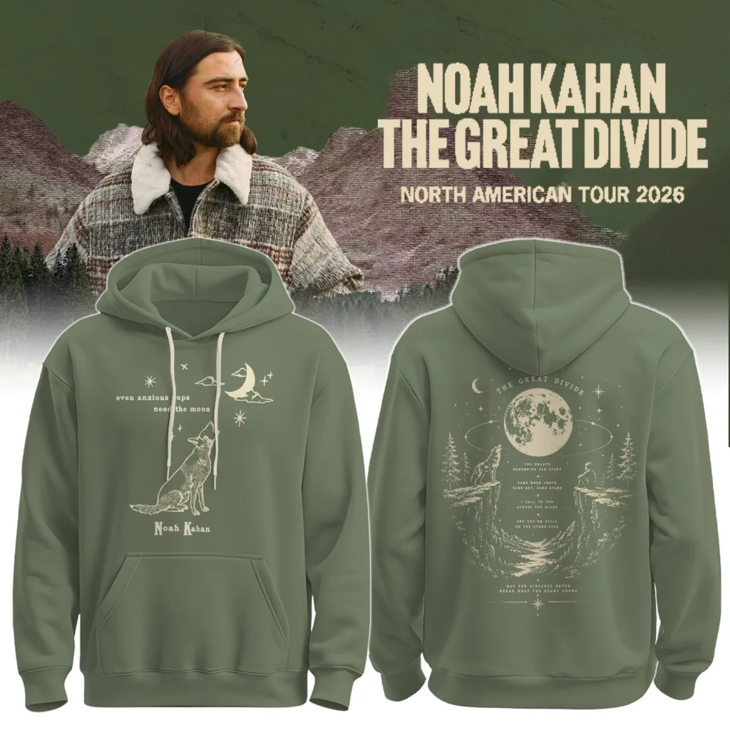 Noah Kahan Merch The Great Divide North American Tour 2026 Hoodie Great Gift For Music Lovers - Hoodie HG