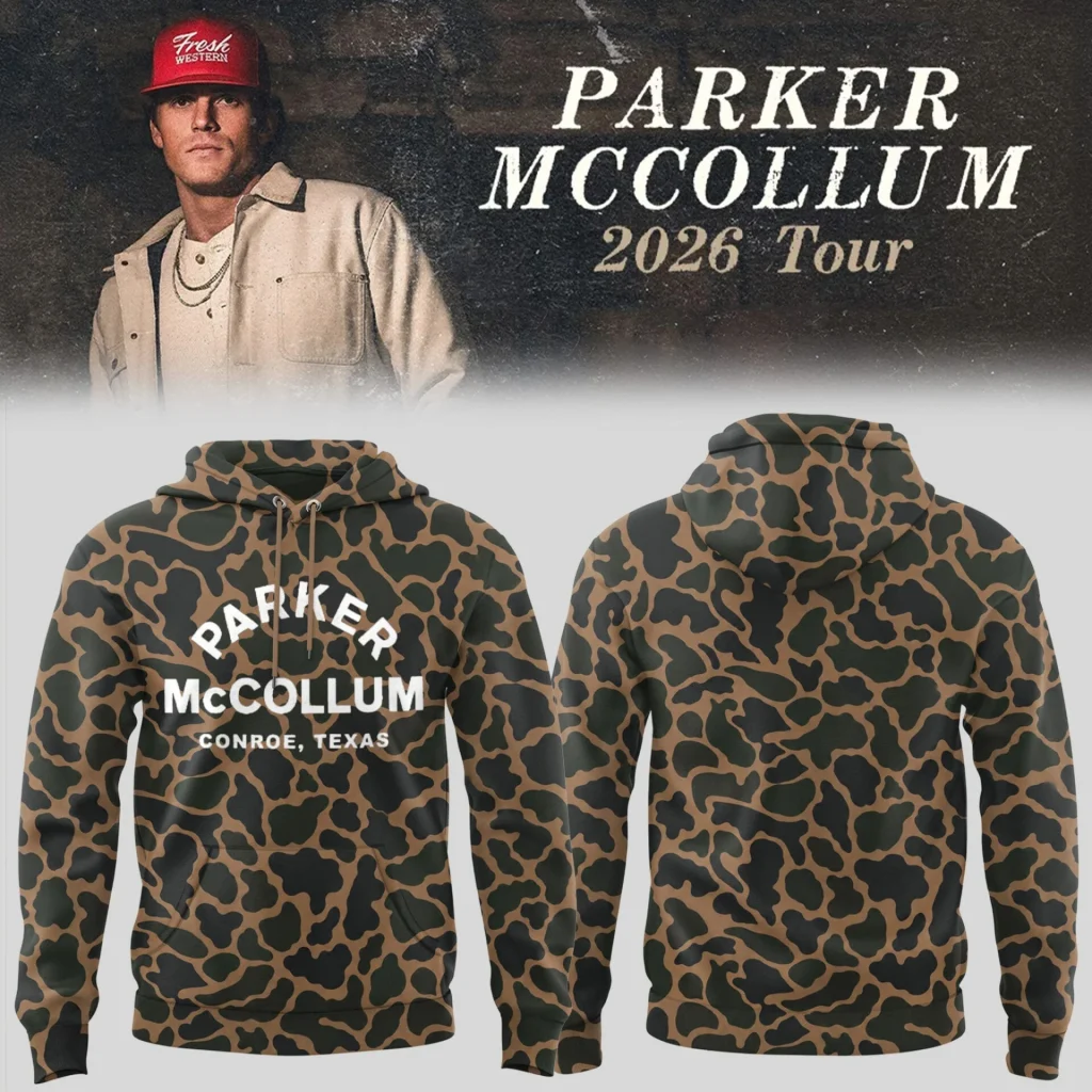 Parker McCollum Merch Tour 2026 Camo Hoodie Vintage Country Concert Apparel - Hoodie JHG