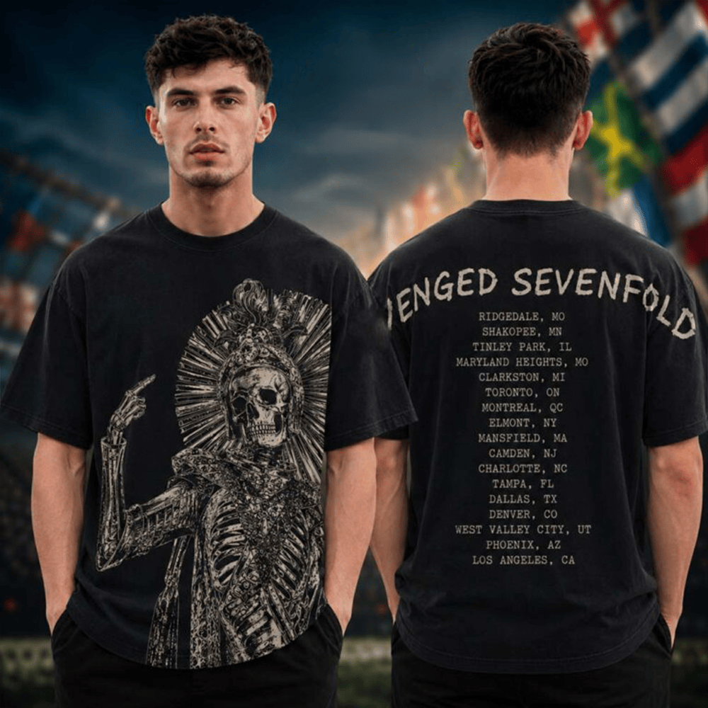 Avenged Sevenfold A7X Merch North American Tour 2026 Rodeo Reaper Tour Dates T-Shirt Concert Fans Gift HG
