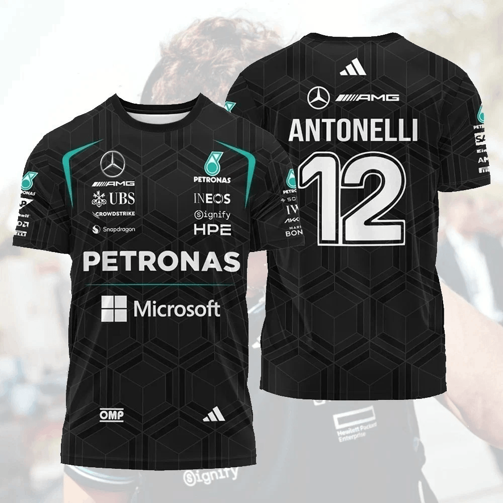 2026 Kimi Antonelli Teamwear Racing T-Shirt F1 Formula Gift for Racing Fans - T-Shirt HG