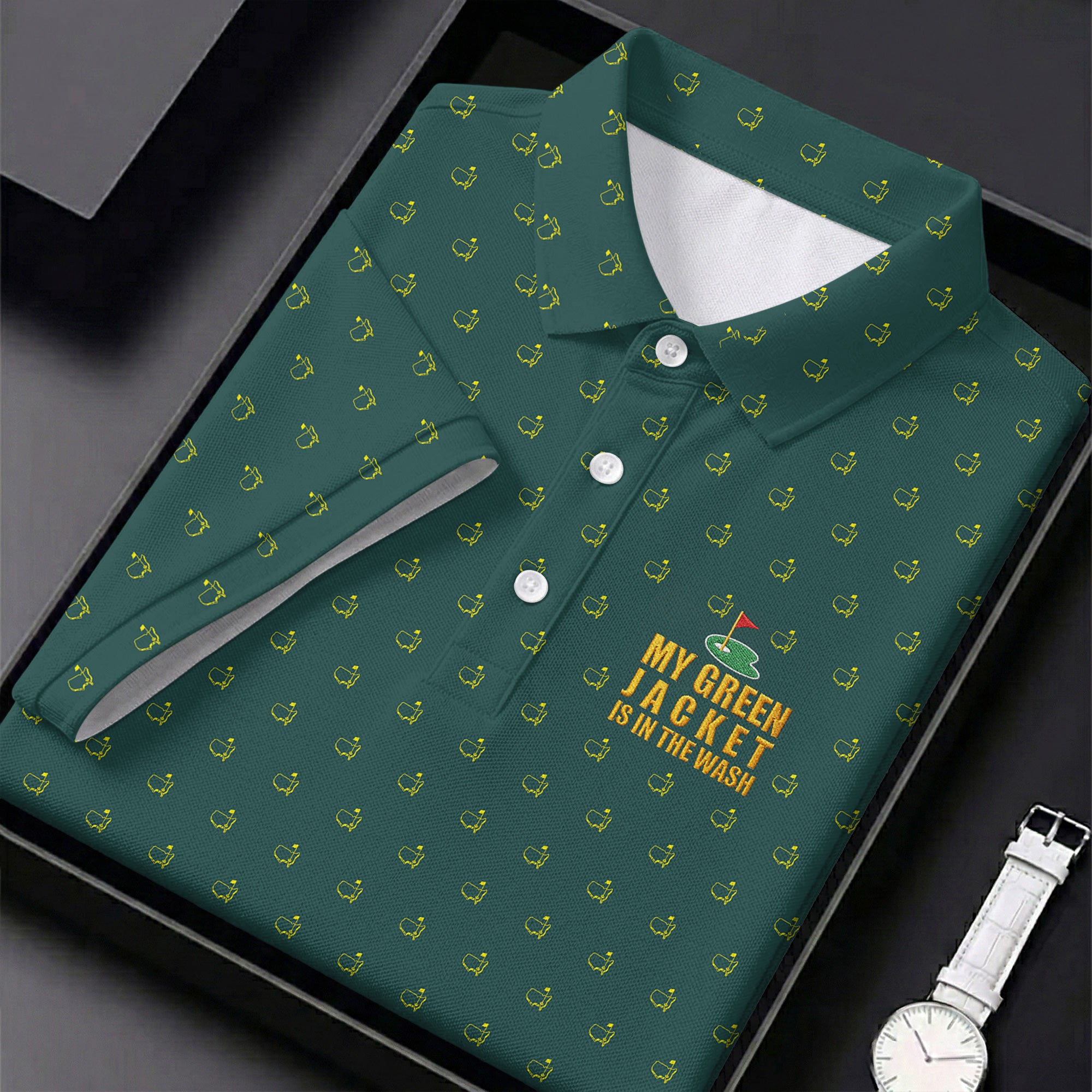 My Green Jacket Is In The Wash Golf Tournament Polo Shirt HFN Polo Golf Shirt Gift For Men Women - Image 6