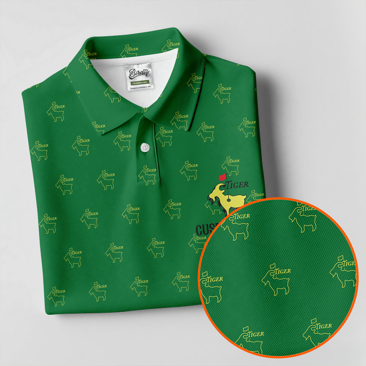 Tiger Woods Golf Tournament Goat Seamless Pattern Performance HFN Polo Golf Shirt Men Women Golf Top - Image 5