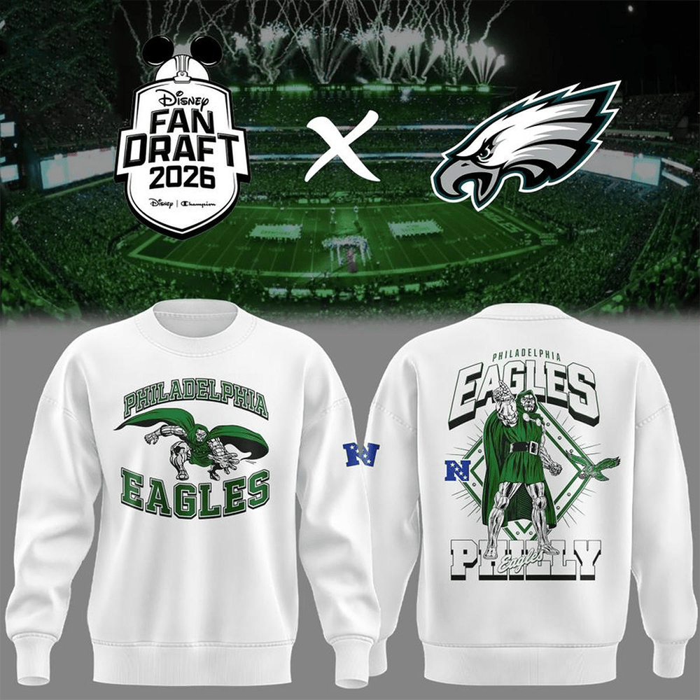 Philadelphia Eagles Merch X Fan Draft Doctor Doom Sweatshirt Eagles Attire Doctor Doom Lover Gift - Sweatshirt HG
