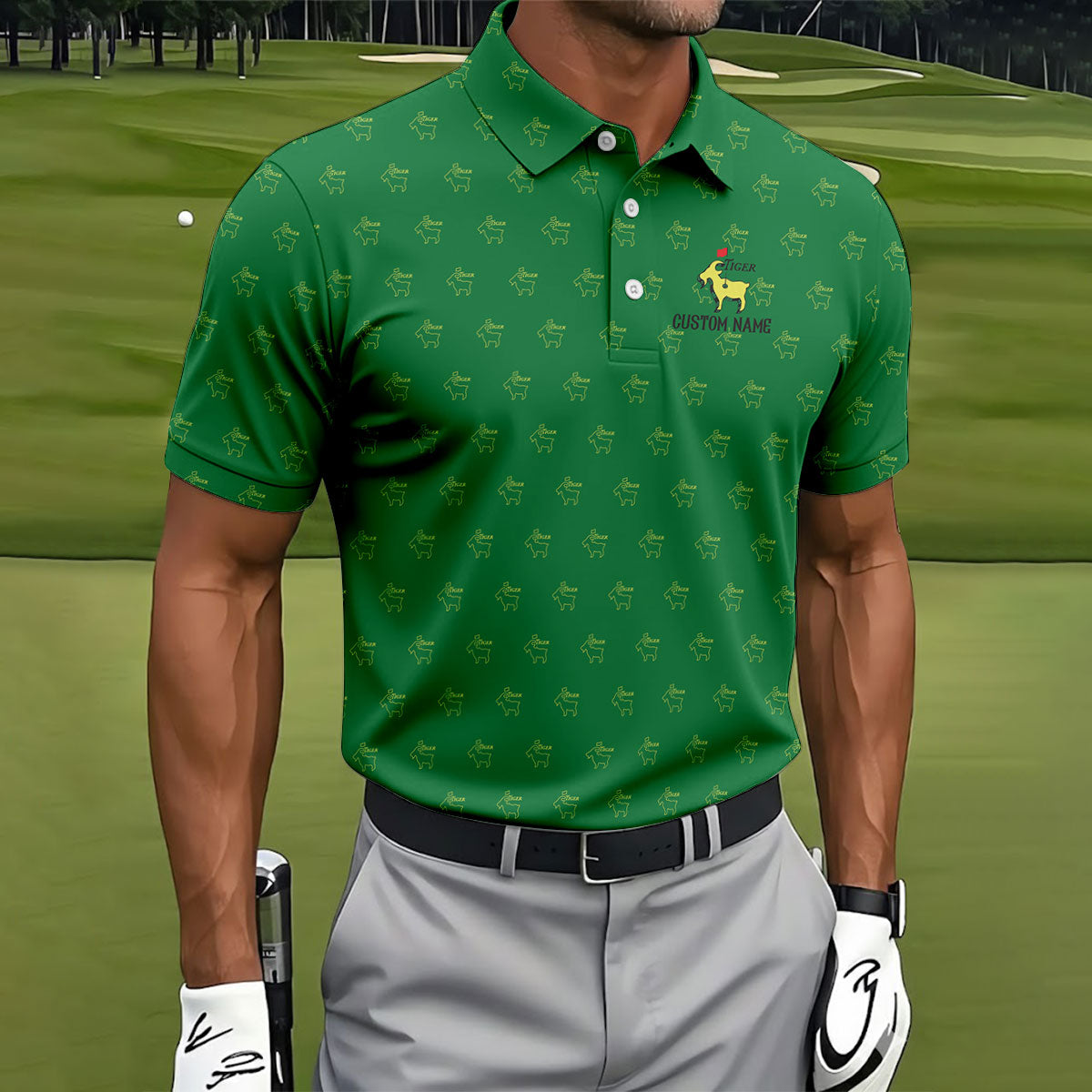 Tiger Goat Golf Tournament HFN Polo Golf Shirt Golf Tops For Men Women - Image 5