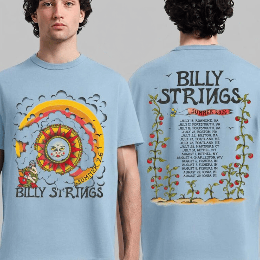 Billy Strings Summer 2026 Tour Merch With Dates The Sun T-Shirt Concert Fans Gift Ideas - T-Shirt HG