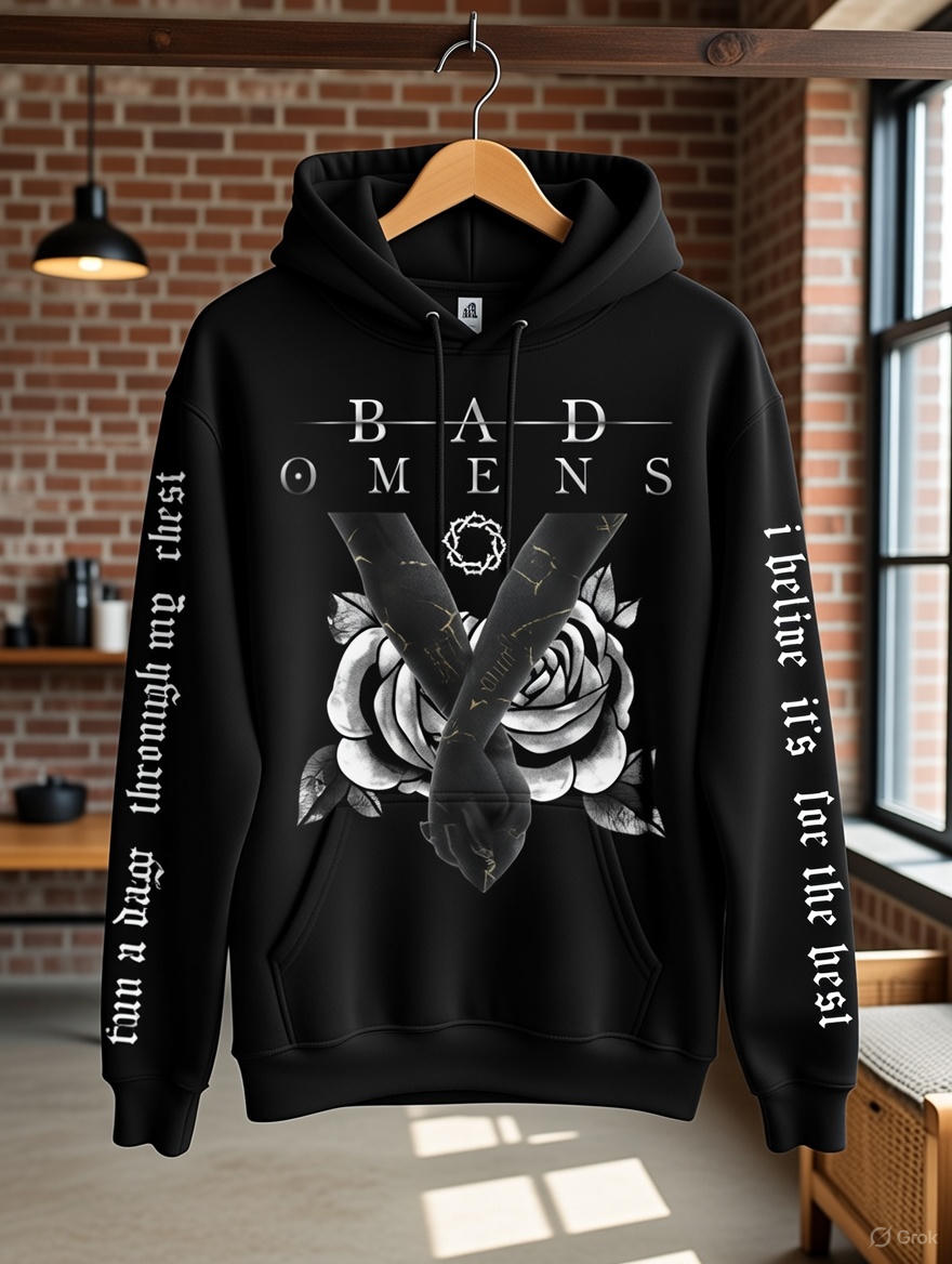 Bad Omens Hoodie Rock Band Inspired I Believe It's For The Best Hoodie For Fan P3N