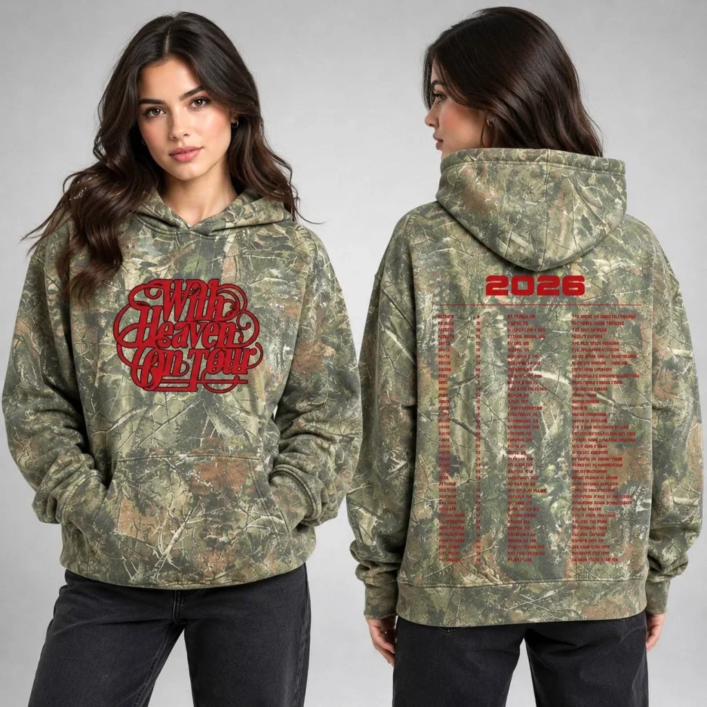 Zach Bryan Merch With Heaven On Top Tour 2026 Camo T-Shirt Zach Bryan Tour Merch HG