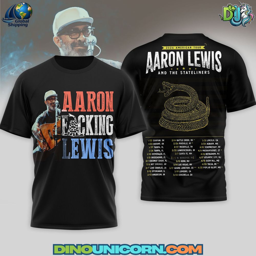 Aaron Lewis American Tour T-Shirt Hoodie Or Zip-up Hoodie NNA