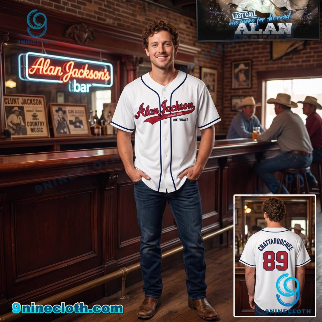 Alan Jackson Nashville 2026 The Finale Chattahoochee Baseball Jersey HG - Image 2