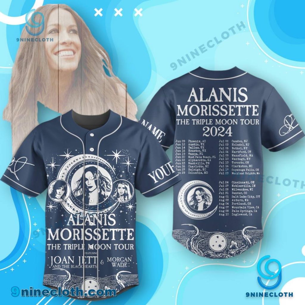 Alanis Morissette The Triple Moon Tour 2024 Personalized Baseball Jersey HG