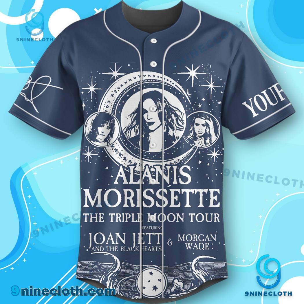 Alanis Morissette The Triple Moon Tour 2024 Personalized Baseball Jersey HG - Image 2