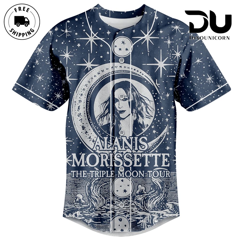 Alanis Morissette The Triple Moon Tour Baseball Jersey NNA - Image 3