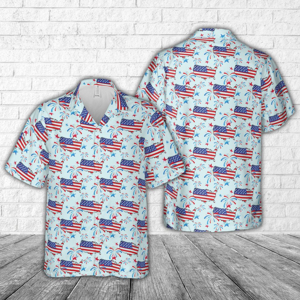 American Map 4th Of July Hawaiian Shirt NNA