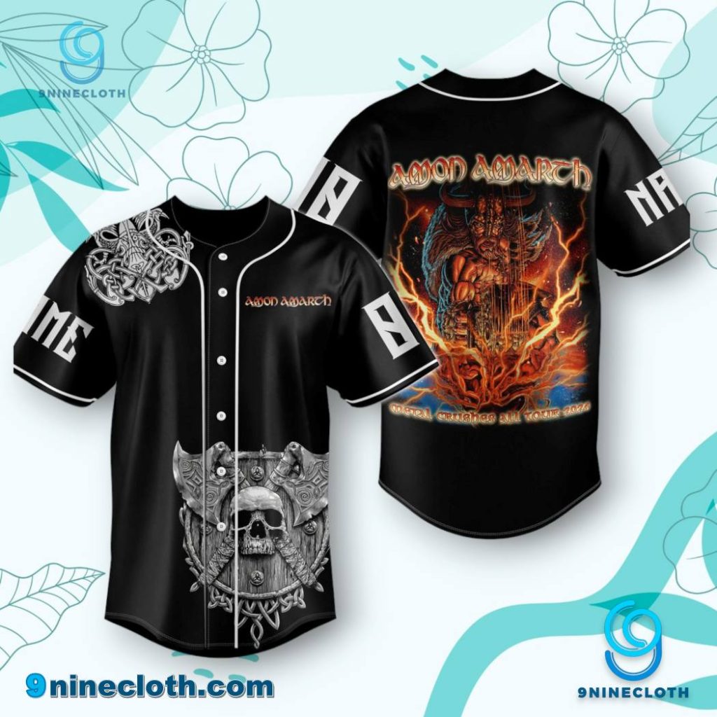 Amon Amarth Metal Crushes All Tour 2024 Personalized Baseball Jersey HG