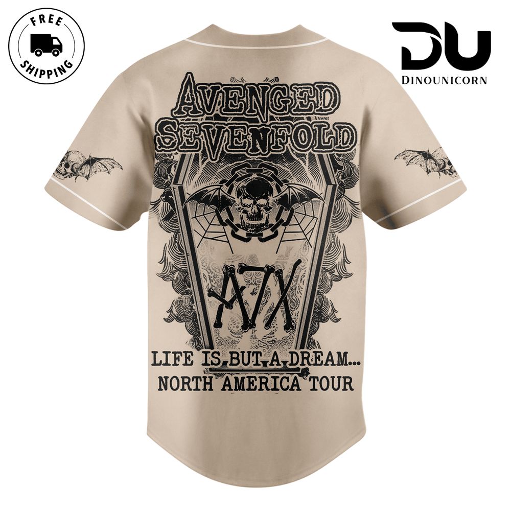 Avenged Sevenfold Baseball Jersey NNA Shirt - Image 2