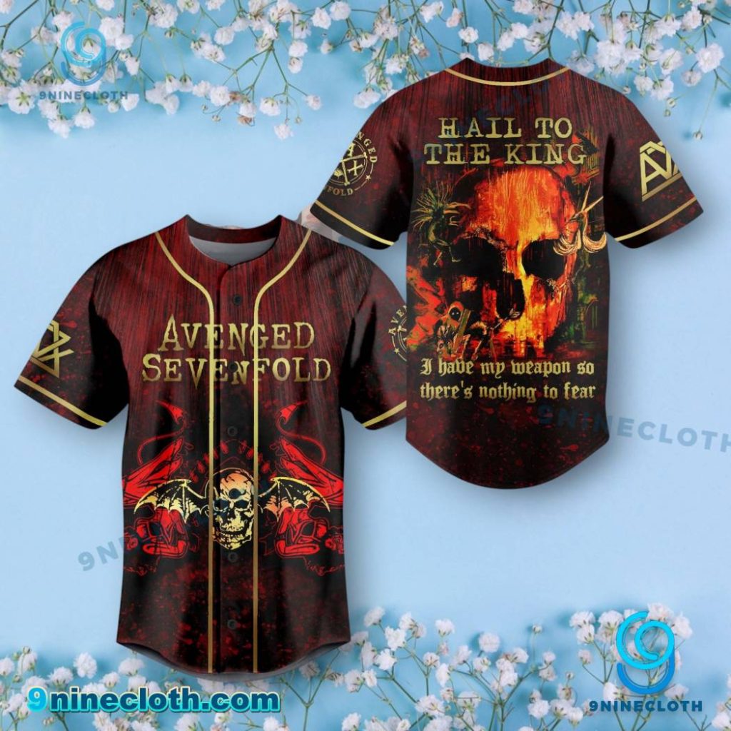 Avenged Sevenfold Hail To The King Baseball Jersey HG