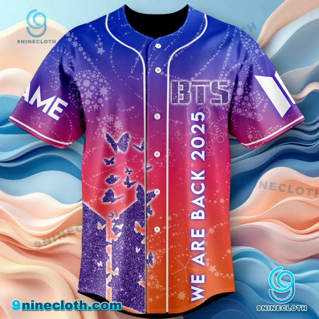 BTS We Are Back 2025 The Wait Is Over Personalized Baseball Jersey HG - Image 2