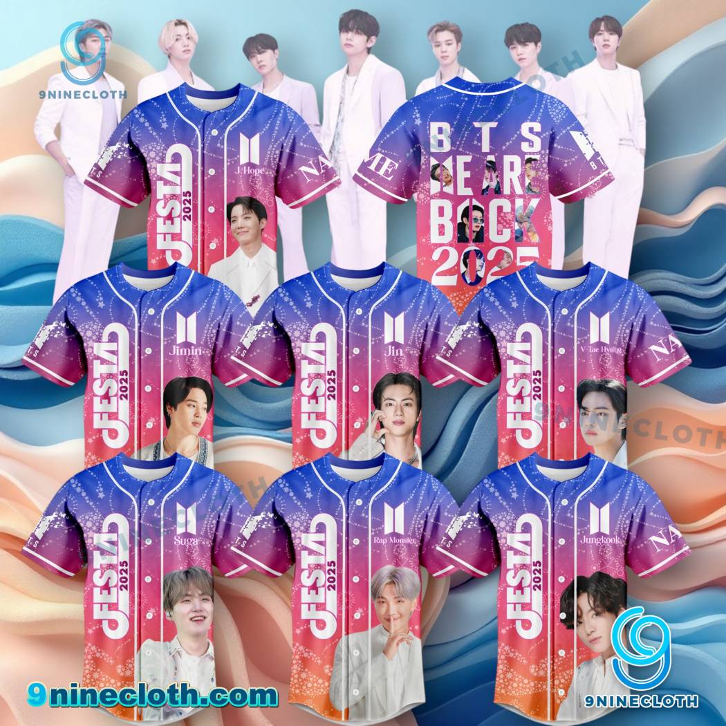 BTS We Are Back Festa 2025 Baseball Jersey HG Collection