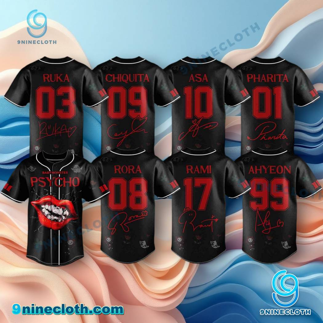 Babymonster Psycho We Go Up Album 2025 Baseball Jersey HG