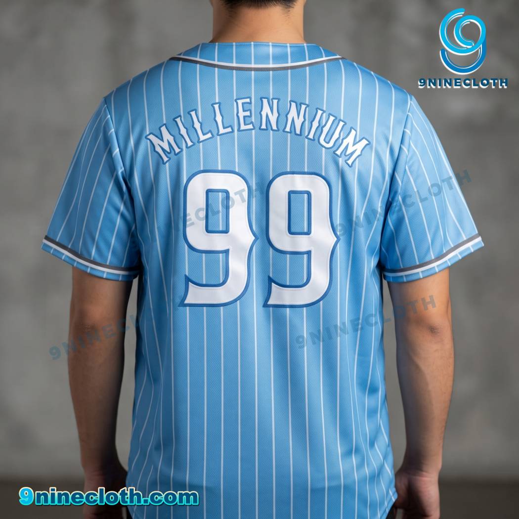 Backstreet Boys Into The Millennium 2026 Striped Blue Baseball Jersey HG - Image 3