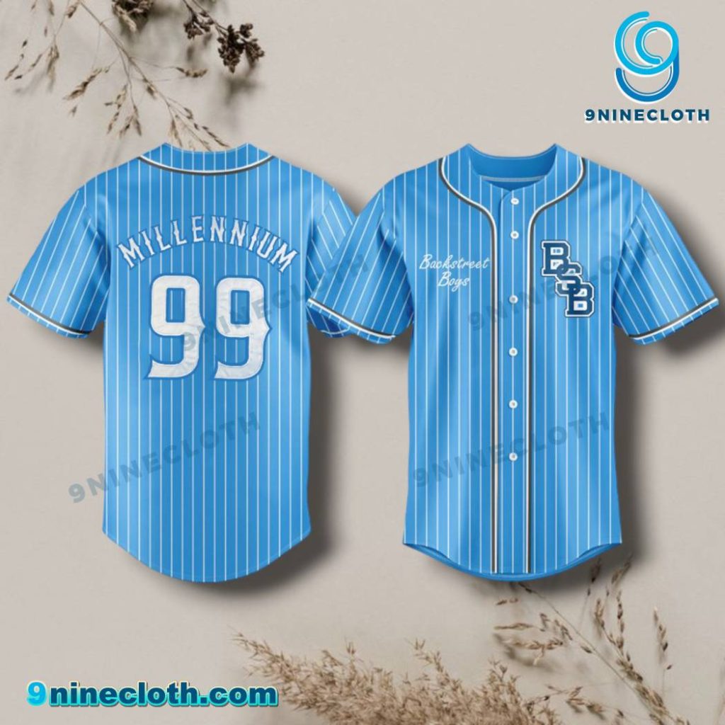 Backstreet Boys Into The Millennium 2026 Striped Blue Baseball Jersey HG