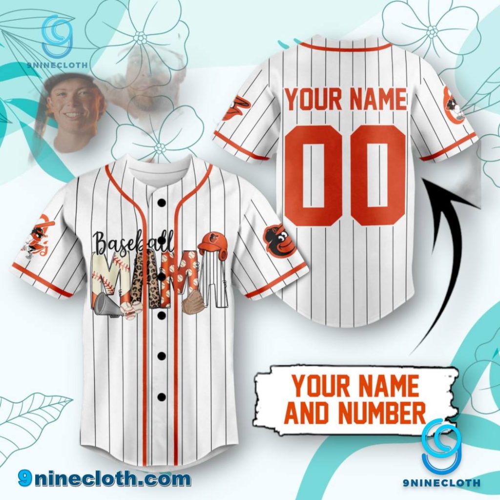 Baltimore Orioles Baseball Mama Personalized Baseball Jersey HG