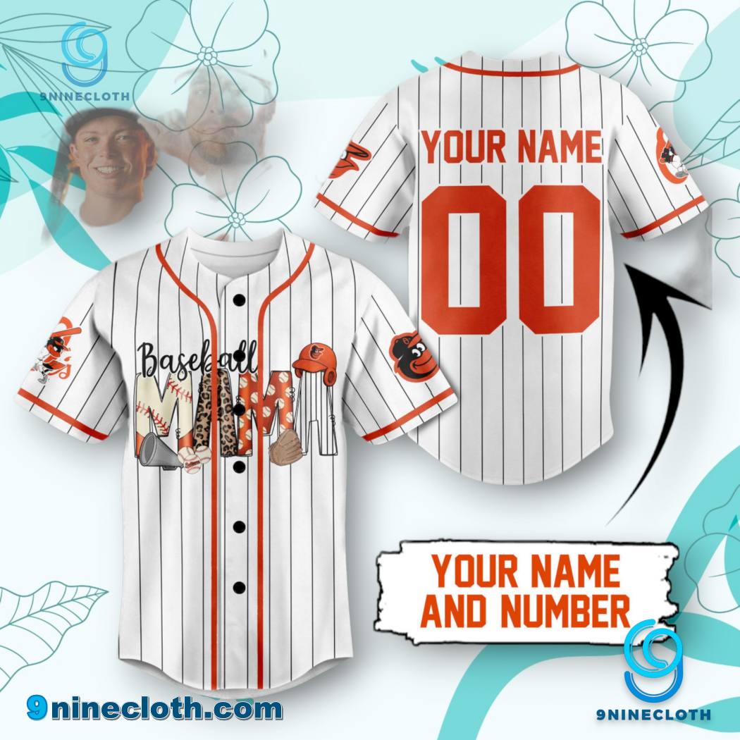 Baltimore Orioles Baseball Mama Personalized Baseball Jersey HG
