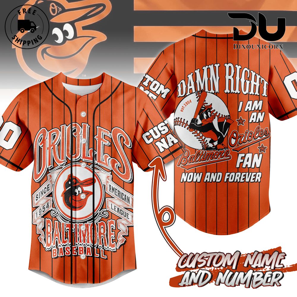 Baltimore Orioles Baseball Team MLB Limited Edition Baseball Jersey NNA