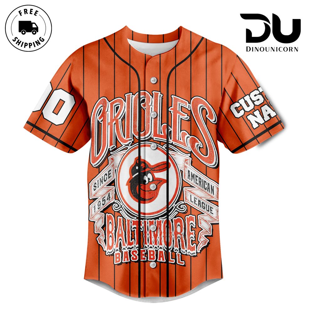 Baltimore Orioles Baseball Team MLB Limited Edition Baseball Jersey NNA - Image 4