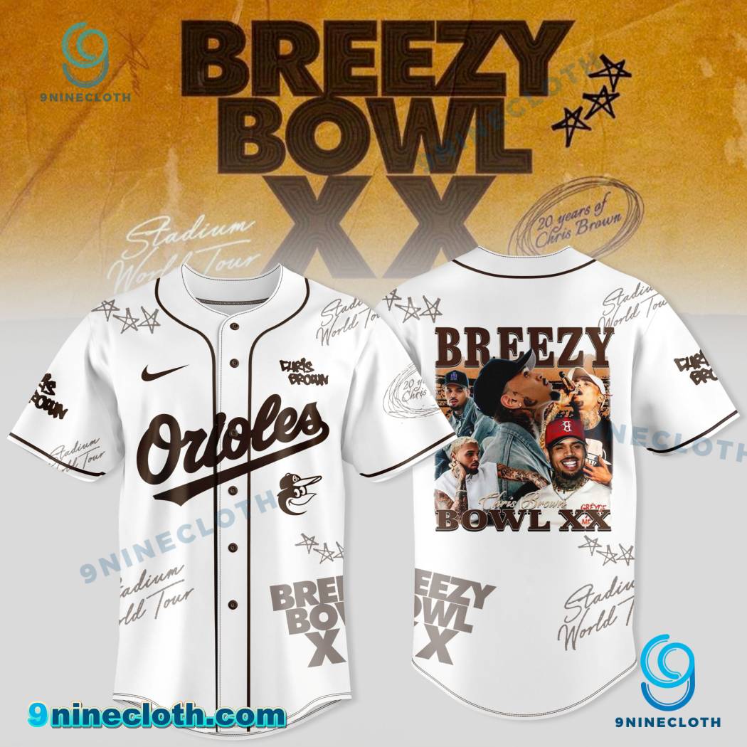 Baltimore Orioles X Breezy Bowl XX Tour 2025 Baseball Jersey HG