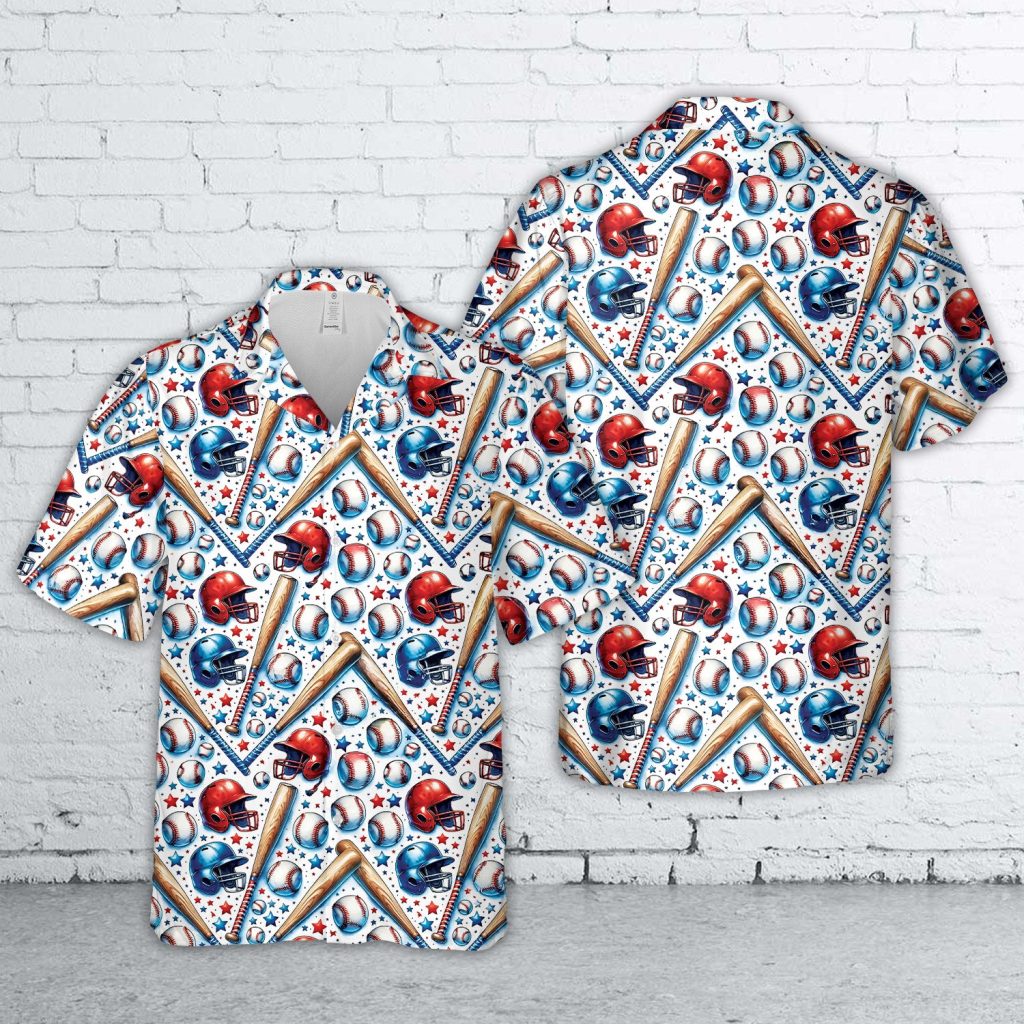 Baseball 4th Of July Hawaiian Shirt NNA