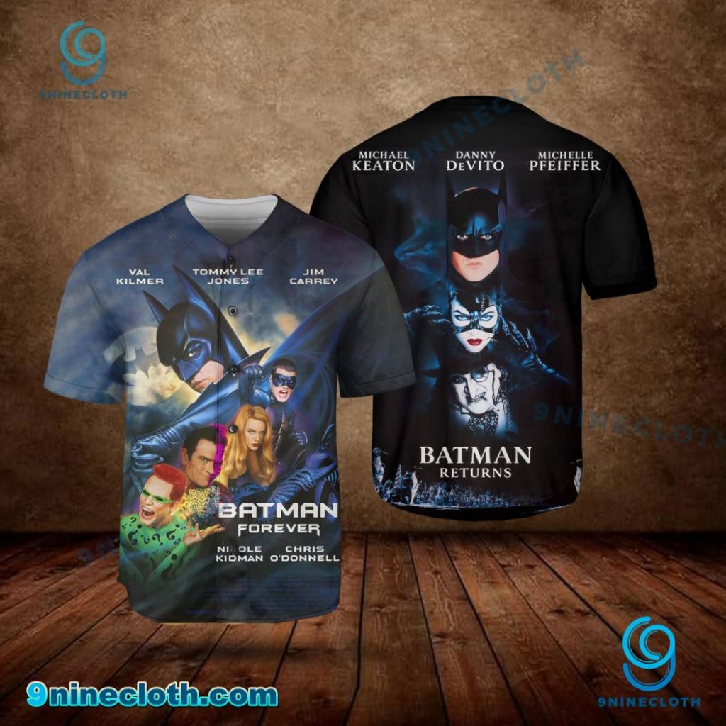 Batman Forever And Batman Returns Baseball Jersey HG