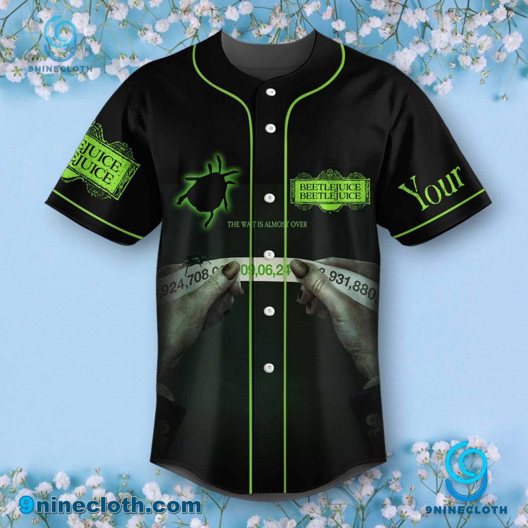 Beetlejuice Beetlejuice 2024 My Turn Personalized Baseball Jersey HG - Image 2