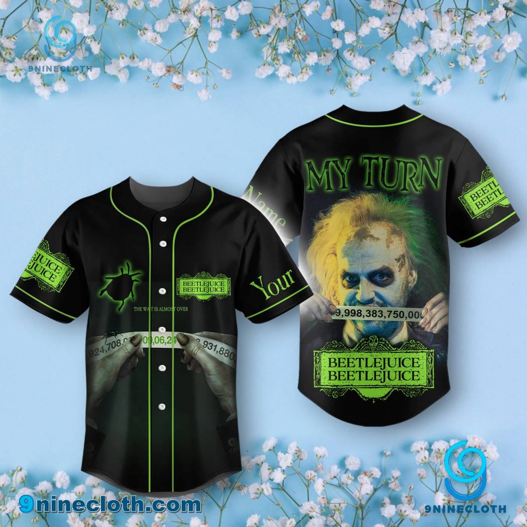 Beetlejuice Beetlejuice 2024 My Turn Personalized Baseball Jersey HG
