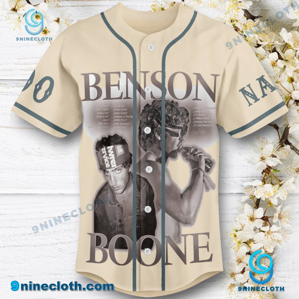 Benson Boone Fireworks And Rollerblades World Tour Personalized Baseball Jersey HG - Image 2